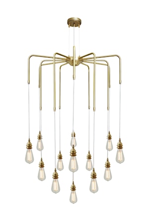 Sela tagkrone - Satin brass