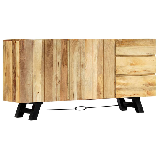 vidaXL skænk massivt mangotræ 160 x 42 x 80 cm
