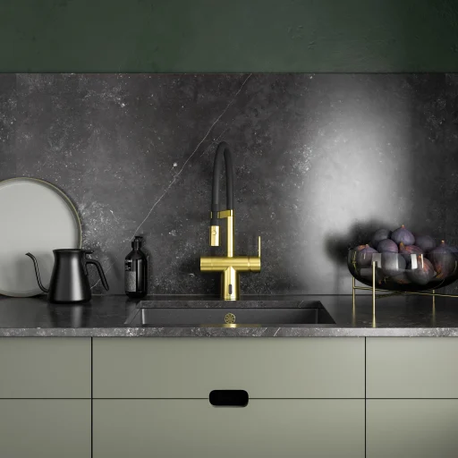 Damixa Silhouet Touchless Pro køkkenarmatur, børstet messing