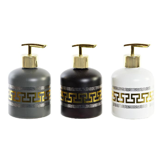 Sæbedispenser DKD Home Decor Krystal ABS 400 ml (8 x 8 x 14 cm) (3 enheder)