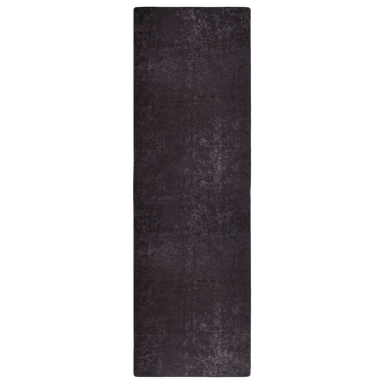 vidaXL gulvtæppe 80x300 cm skridsikkert og vaskbart antracitgrå