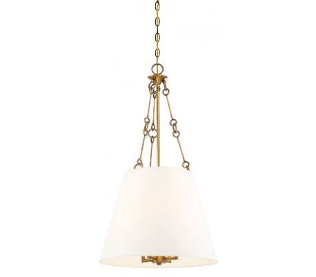 Austin 4 Loftlampe Ø46 cm - Varm messing/Hvid