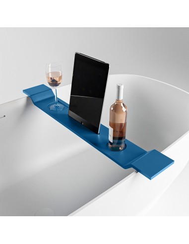 EASY hylde til badekar B86 cm Solid surface - Jeansblå