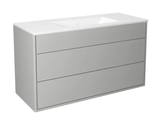 Gustavsberg Graphic Møbelpakke 100x41 cm m/2 skuffer, Grå