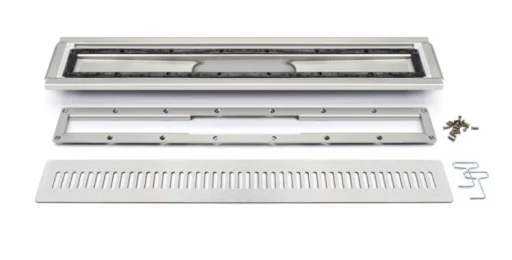 Unidrain armatur/ramme/rist vinyl 800 mm