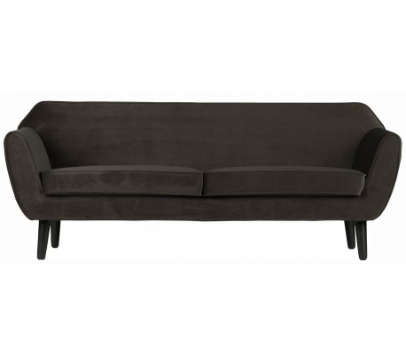 2,5-personers sofa B187 cm - Varm grøn velour