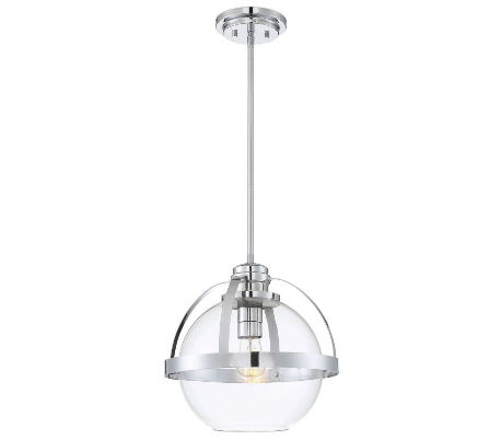 Pendleton 1 Loftlampe Ø36 cm - Poleret krom/Klar