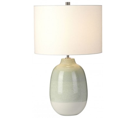 Chelsfield Bordlampe H61 cm 1 x E27 - Lysegrøn/Hvid