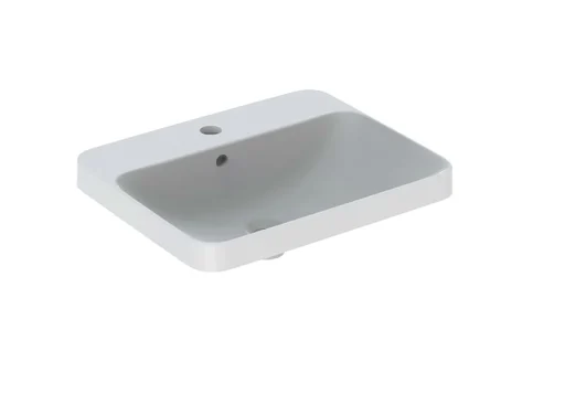 Geberit VariForm håndvask firkantet m/hanehul & overløb 55x45 cm, med KeraTect