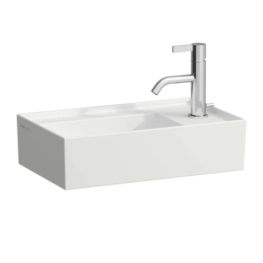 Kartell Laufen håndvask, 46x28 cm, højrevendt, mat hvid