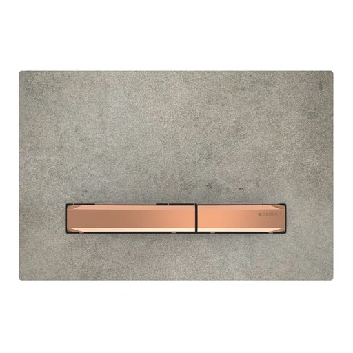 Geberit Sigma 50 betjeningsplade, beton/rødguld