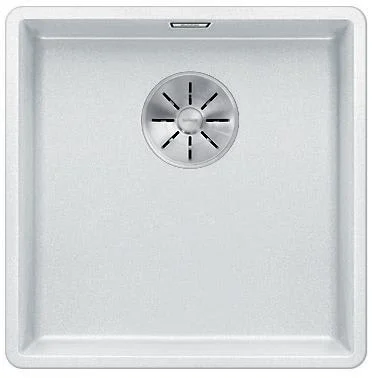 Blanco Subline 400-F UXI Køkkenvask 42,7x42,7 cm m/InFino kurveventil, Silgranit, Hvid