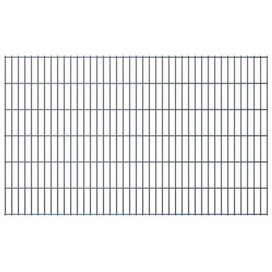 vidaXL havehegnspaneler 2D 2,008x1,23 m 26 m (total længde) grå