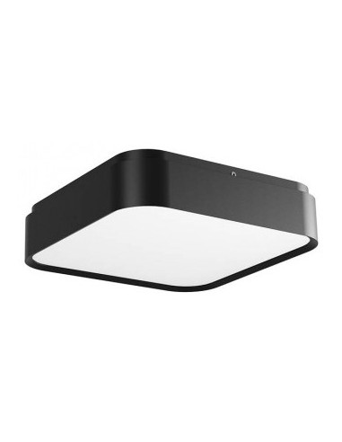 YOMO Plafond i aluminium og akryl 29,6 x 29,6 cm 1 x 32W SMD LED - Mat sort