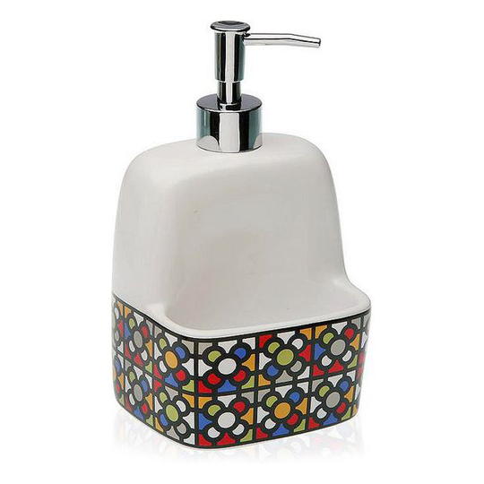 2-i-1 sæbedispenser til håndvasken Urbana Keramik (9,8 x 19 x 11,2 cm)