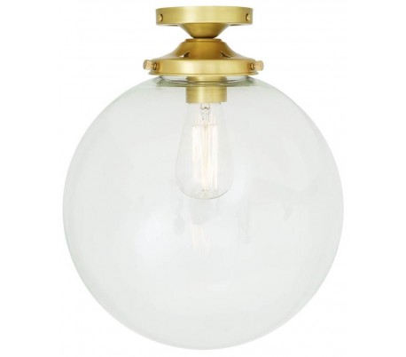 Riad Kugleplafond Ø30 cm 1 x E27 - Satineret messing