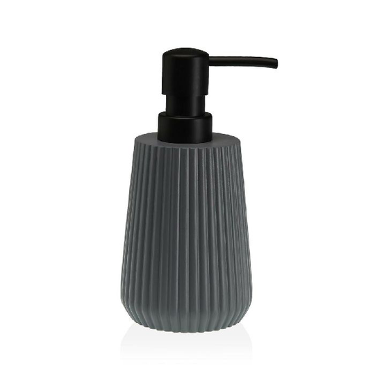 Sæbedispenser Versa Kim Mørkegrå Plastik Harpiks (8,5 x 17 x 8,5 cm)
