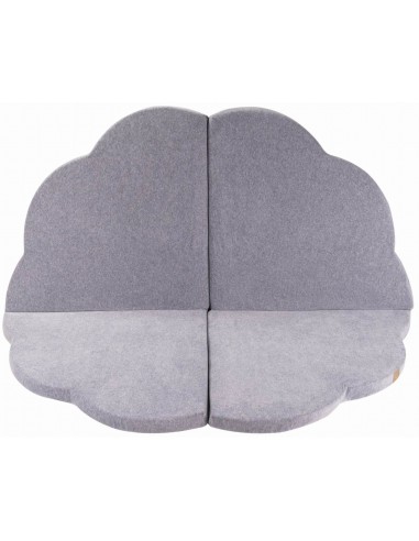 Cloud legemåtte i velour Ø160 cm - Lysegrå