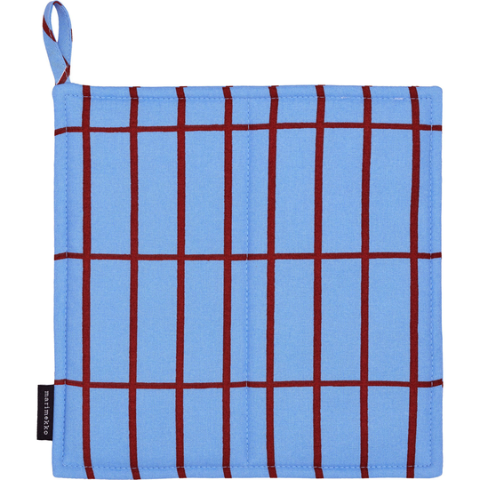Marimekko Pieni Tiiliskivi grydelap, 21 cm, blå/brun