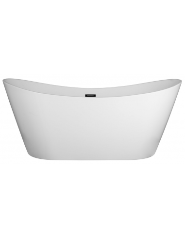 NAUTI Fritstående badekar 160 x 72 cm Akryl - Blank hvid/Krom