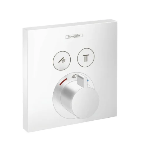 Hansgrohe ShowerSelect brusebatteri t/indbygning, mat hvid