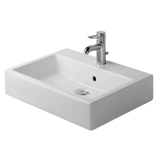 Duravit Vero håndvask m/overløb & slebet underkant 60 cm