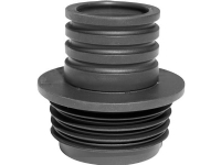 PURUS Kombinippel Ø50/40-40/32 mm sort TPE gummi type-godkendt