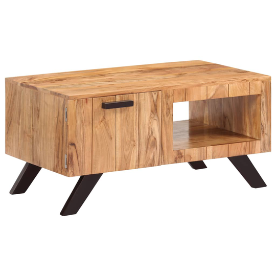 vidaXL sofabord 90 x 50 x 45 cm massivt akacietræ