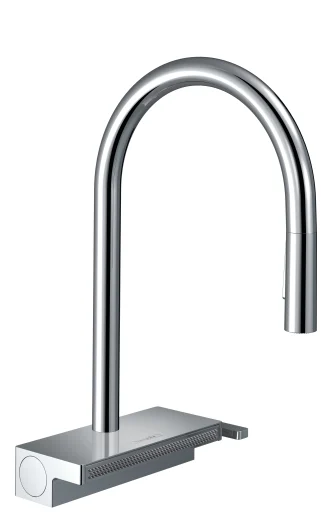 Hansgrohe Aquno Select M81 køkkenarmatur, udtrækstud, 3jet, krom