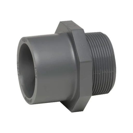 GF PVC overgangsnippel 25/32 mm x 1"