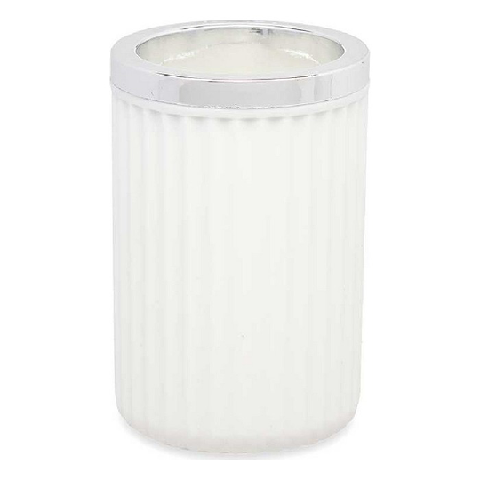 Glas Tandbørsteholder Hvid Plastik (7,5 x 11,5 x 7,5 cm)
