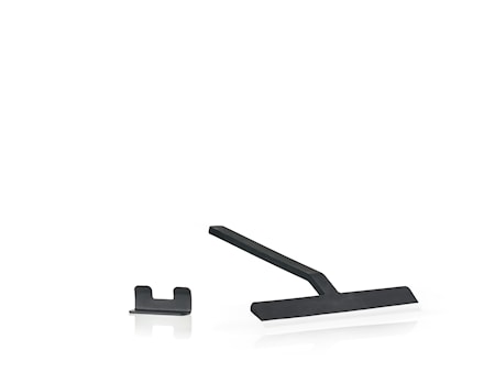 Rim Skraber m. holder 22 cm Sort