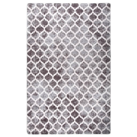 vidaXL gulvtæppe 160x230 cm skridsikkert og vaskbart flerfarvet