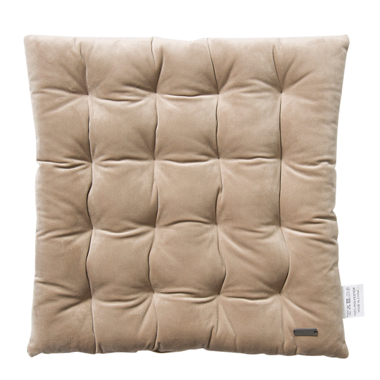 SINNERUP Velour siddehynde 38x38 cm (SAND, ONESIZE)
