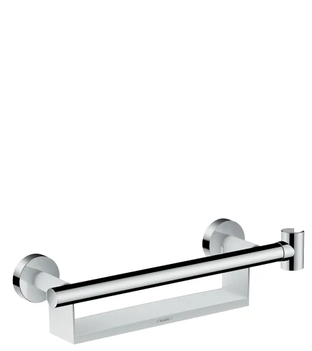 Hansgrohe Comfort Care holdegreb med hylde og bruseholder i hvid/krom