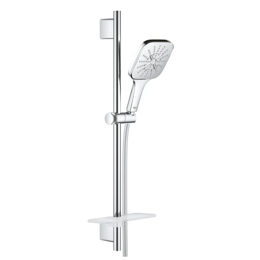 Grohe Rainshower SmartActive 130 Cube brusestangsæt m/EcoJoy max. 6,6 liter/minut, 60 cm, krom
