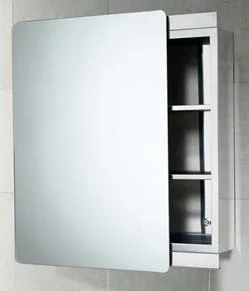 HeFe Kora Spejlskab 46x66 cm, Rustfrit stål